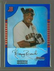Barry Bonds [Blue Refractor] Baseball Cards 2005 Bowman Chrome Prices