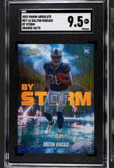 Dalton Kincaid [Spectrum Orange] #BST-13 Football Cards 2023 Panini Absolute By Storm Prices