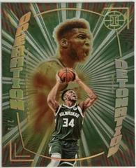 Giannis Antetokounmpo [Green] #13 Basketball Cards 2021 Panini Illusions Operation Detonation Prices