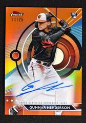 Gunnar Henderson [Orange] #FA-GH Baseball Cards 2023 Topps Finest Autographs Prices