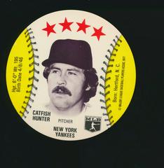 Catfish Hunter Baseball Cards 1977 Detroit Caesars Discs Prices