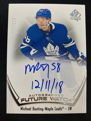 Michael Bunting [Autograph] Hockey Cards 2021 SP Authentic Prices