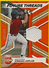 Jordan Lawlar [Orange] Baseball Cards 2022 Panini Elite Extra Edition Future Threads Prices