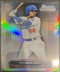 Wilman Diaz [Refractor] #BSP-100 Baseball Cards 2022 Bowman Sterling Prices