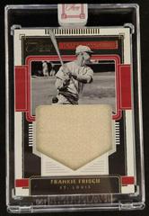 Frankie Frisch [Gold] #JS-FF Baseball Cards 2022 Panini Three and Two Jumbo Swatches Prices