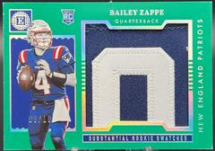 Bailey Zappe [Emerald] #SS-24 Football Cards 2022 Panini Encased Substantial Rookie Swatches Prices