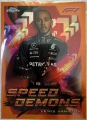 Lewis Hamilton [Orange] #SD-LH Racing Cards 2022 Topps Chrome Formula 1 Speed Demons Prices