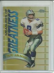 Troy Aikman [Refractor] Football Cards 1998 Topps Chrome Measures of Greatness Prices