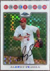 Albert Pujols [Xfractor] #131 Baseball Cards 2008 Topps Chrome Prices