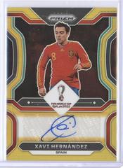 Xavi Hernandez [Gold] #S-XH Soccer Cards 2022 Panini Prizm World Cup Signatures Prices