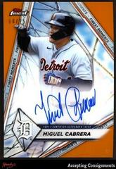 Miguel Cabrera [Orange] #FMA-MC Baseball Cards 2022 Topps Finest Moments Autographs Prices