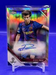 Riqui Puig [Red Wave Refractor] Soccer Cards 2021 Topps Chrome UEFA Champions League Autographs Prices