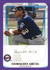 Oswaldo Arcia [Purple] Baseball Cards 2011 Bowman Prospects Prices