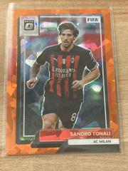 Sandro Tonali [Optic Orange Ice] Soccer Cards 2022 Panini Donruss Prices