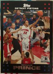 Tayshaun Prince Basketball Cards 2007 Topps 50th Anniversary Prices