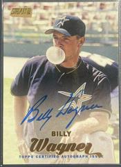 Billy Wagner [Gold Foil] Baseball Cards 2017 Stadium Club Autographs Prices