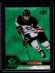 Spencer Sova [Green Frenzy] #36 Hockey Cards 2022 Upper Deck Team Canada Juniors Prices