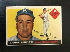 Duke Snider #210 Baseball Cards 1955 Topps Prices