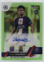 Warren Zaire Emery [Neon Gren] #CA-WZ Soccer Cards 2022 Topps Chrome UEFA Club Competitions Autographs Prices