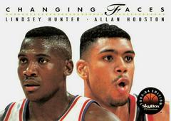 Changing Faces Lindsey Hunter & Allan Houston #299 Basketball Cards 1993 Skybox Premium Prices