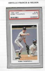 Robby Thompson #199 Baseball Cards 1990 Leaf Prices