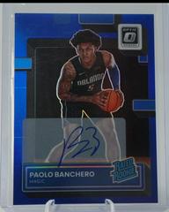 Paolo Banchero [Signature Blue] #221 Basketball Cards 2022 Panini Donruss Optic Prices