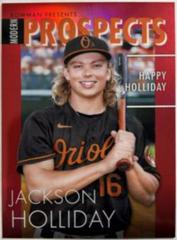 Jackson Holliday [Red] Baseball Cards 2023 Bowman Modern Prospects Prices