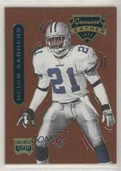Deion Sanders Football Cards 1996 Playoff Contenders Leather Prices