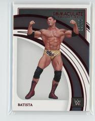 Batista [Red] #28 Wrestling Cards 2022 Panini Immaculate WWE Prices