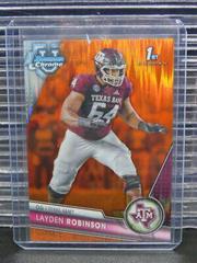 Layden Robinson [Orange Surge] #125 Football Cards 2023 Bowman Chrome University Prices
