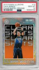 Luka Doncic [Orange] #10 Basketball Cards 2019 Panini Illusions Clear Shots Prices