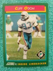 Cliff Odom #232 Football Cards 1992 Panini Score Prices