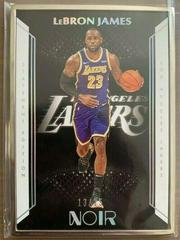LeBron James [Metal Frame] #219 Basketball Cards 2019 Panini Noir Prices
