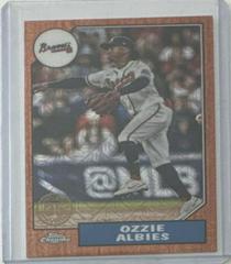 Ozzie Albies [Orange] #T87C2-3 Baseball Cards 2022 Topps Silver Pack 1987 Chrome Series 2 Prices