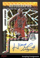 Horace Grant [Choice Black Gold] Basketball Cards 2021 Panini Mosaic Autographs Prices