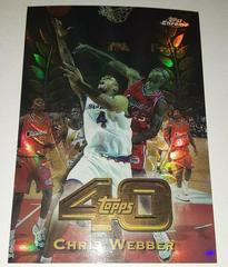 Chris Webber [Refractor] #T15 Basketball Cards 1997 Topps Chrome Topps 40 Prices