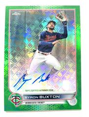 Byron Buxton [Green] #CA-BB Baseball Cards 2022 Topps Chrome Logofractor Autographs Prices