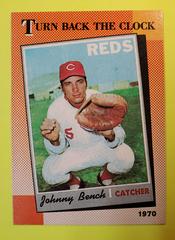 Johnny Bench [Turn Back the Clock 1970] #664 Baseball Cards 1990 Topps Tiffany Prices
