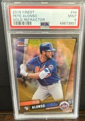 Pete Alonso [Gold Refractor] #44 Baseball Cards 2019 Topps Finest Prices