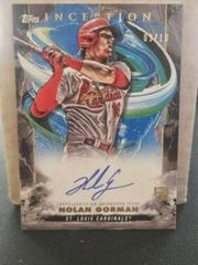 Nolan Gorman #BRES-NGO Baseball Cards 2023 Topps Inception Rookie and Emerging Stars Autographs Prices