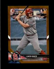 Luken Baker [Gold] #BD-109 Baseball Cards 2018 Bowman Draft Prices