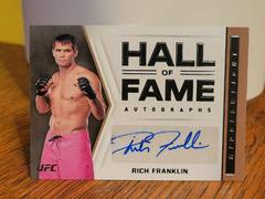 Rich Franklin #HF-RFK Ufc Cards 2021 Panini Chronicles UFC Hall of Fame Autographs Prices