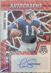 Phil Simms [Red] #AM-PS Football Cards 2022 Panini Mosaic Autographs Prices