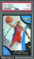 Eric Gordon [Blue Refractor] Basketball Cards 2007 Finest Prices