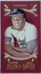 Jackie Robinson [Mini Red] #36 Baseball Cards 2021 Topps Allen & Ginter X Prices