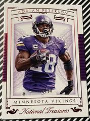 Adrian Peterson #55 Football Cards 2015 Panini National Treasures Prices