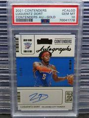 Luguentz Dort [Gold] #CA-LGD Basketball Cards 2021 Panini Contenders Contenders Autographs Prices
