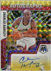Charles Barkley [Choice Red Yellow] Basketball Cards 2021 Panini Mosaic Autographs Prices