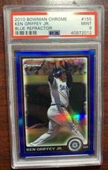 Ken Griffey Jr. [Blue Refractor] Baseball Cards 2010 Bowman Chrome Prices