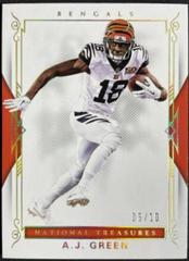 A.J. Green [Gold] #1 Football Cards 2017 Panini National Treasures Prices